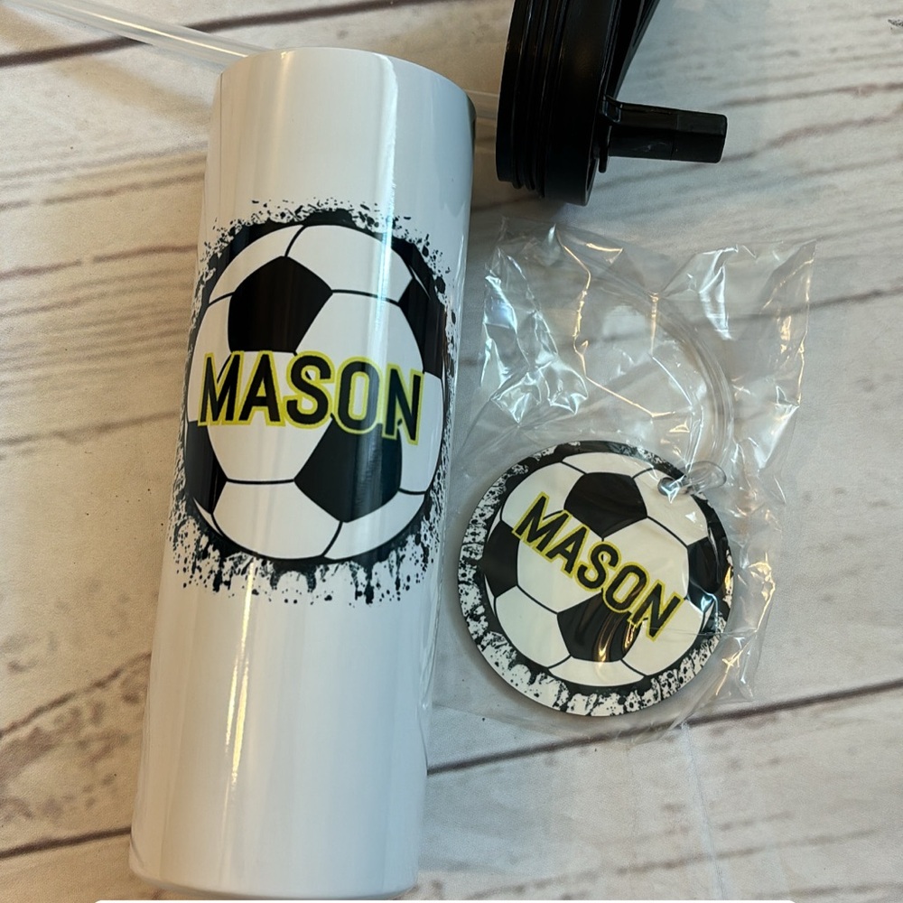 NEW TUMBLER AND BOOK-BAG NAME TAG